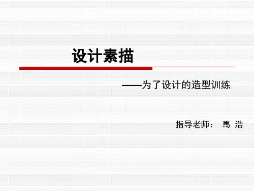 设计素描最新完整版PPT课件
