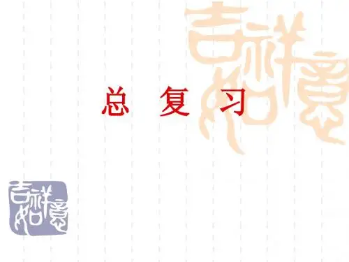 团体心理辅导 总   复   习