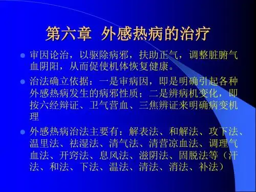 外感热病学(s第6章)PPT课件