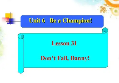 【最新】冀教版八年级英语下册Unit6 Lesson 31优质课课件(共9张PPT)