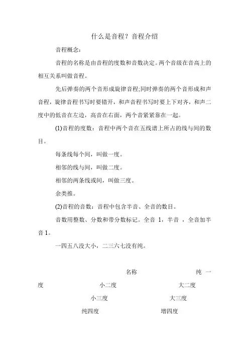 什么是音程？音程介绍.doc
