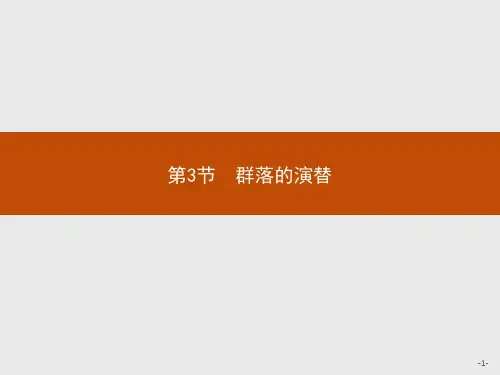 高中生物 新人教版选择性必修2  2.3群落的演替   课件