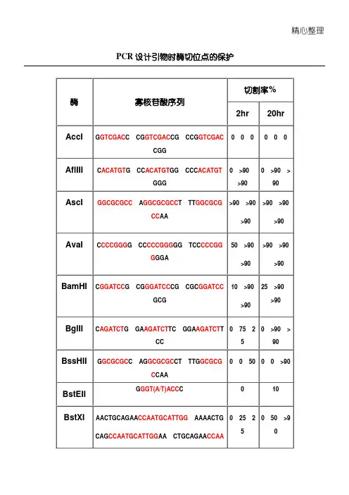 保护碱基列表