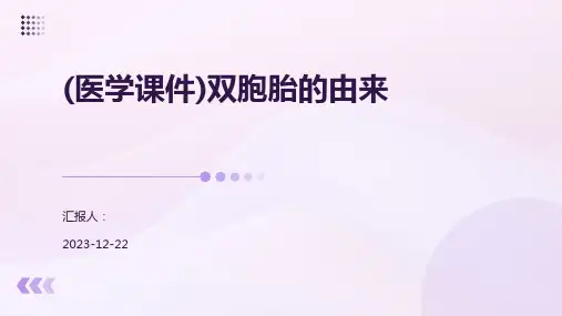 (医学课件)双胞胎的由来