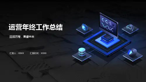 【强烈推荐】运营年终工作总结PPT模板