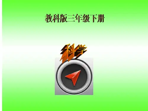 科学教科版三年级下册第一单元 4.种子变成了幼苗 课件