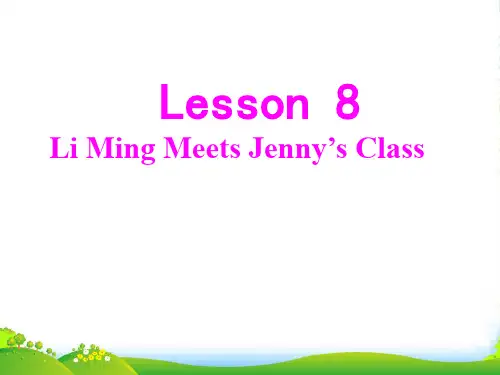 冀教版英语六年级上册Lesson 8 --优课件