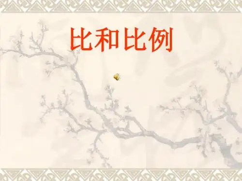 3.6 比和比例 课件 (青岛版八年级上册)10