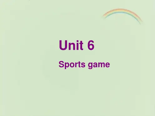 辽师大版六年级英语下册Unit6课件-新版