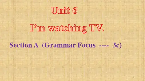 人教版英语七年级下册 Unit6 SectionA Grammar-3c 课件