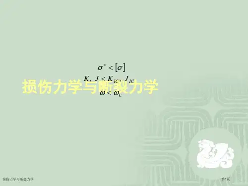 损伤力学与断裂力学