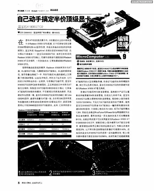 自己动手搞定半价顶级显卡蓝宝石×1800GT02