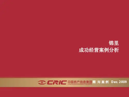 锦里成功经营案例分析
