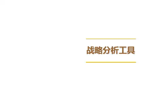 MBA战略管理课件：分析工具