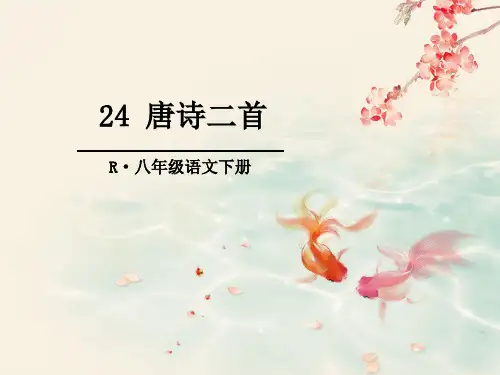 人教版初二下(八年级下)语文六单元课件：24 唐诗二首