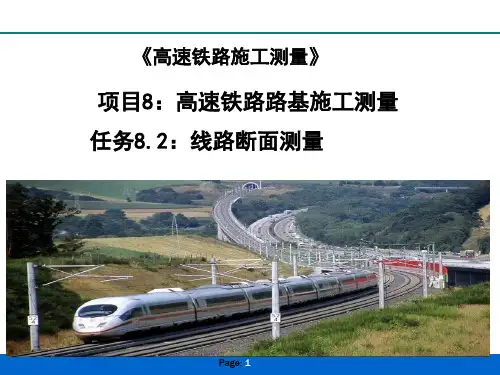 线路断面测量