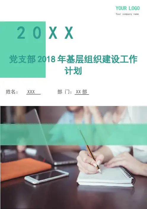 党支部2018年基层组织建设工作计划