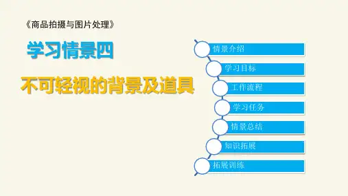 学习情景四不可轻视的背景及道具《商品拍摄与图片处理》