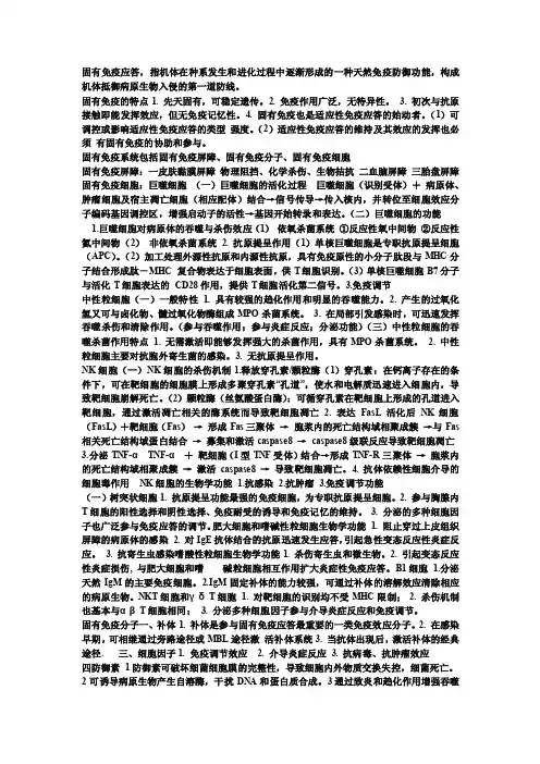 固有免疫应答