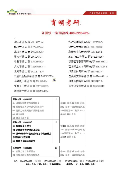 育明考研：2014年中国矿业大学(北京)城乡规划学考研真题复试线参考书,招生人数