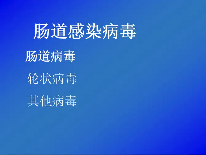 肠道病毒enterovirus