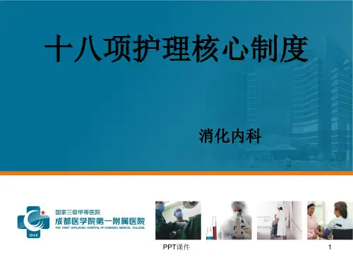 十八项护理核心制度  ppt课件