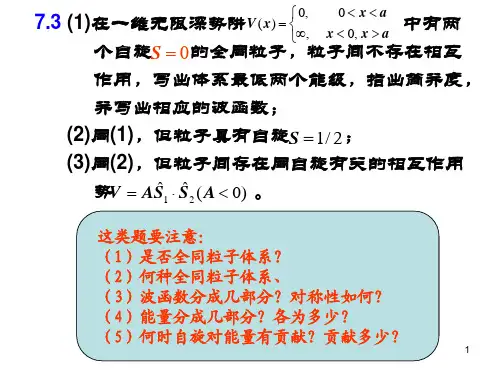 山东大学 量子力学考研辅导(5)