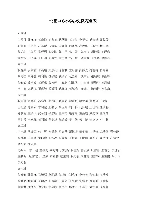 少先队花名表2017