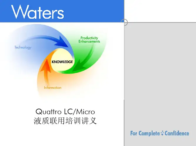 WatersLCMS液质联用培训讲义