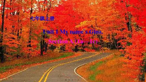 七年级英语上册unit1myname’sginasectiona1a1c