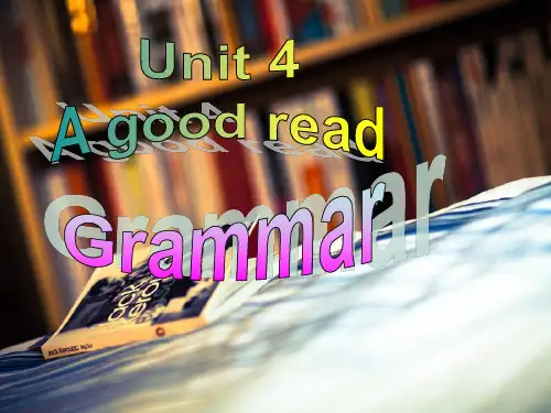 译林版英语八年级下册 8B Unit4 Grammar课件