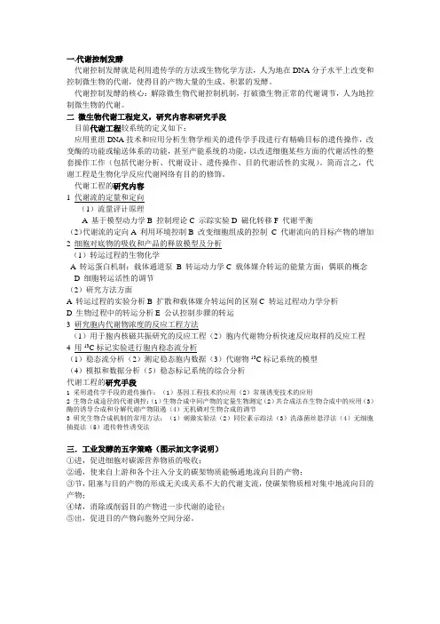 微生物代谢工程