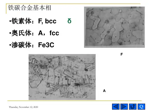 铁碳合金相图及其合金资料