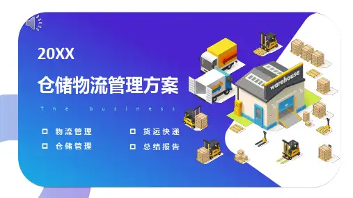 仓储物流管理方案ppt