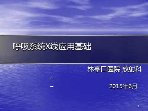 胸部X线基础读片ppt课件
