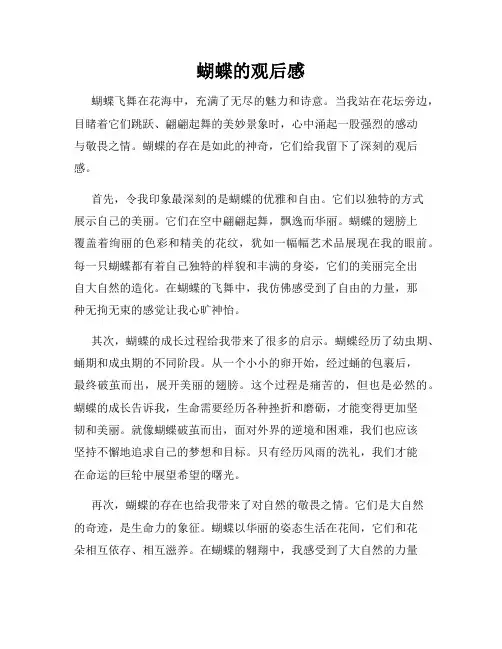 蝴蝶的观后感