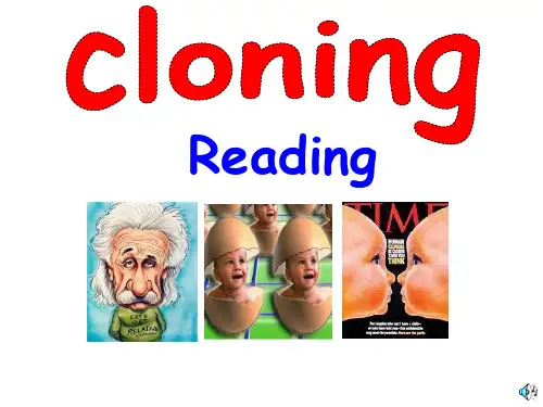 高中英语 选修8 Unit2 Cloning优秀课件
