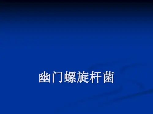幽门螺旋杆菌 ppt课件