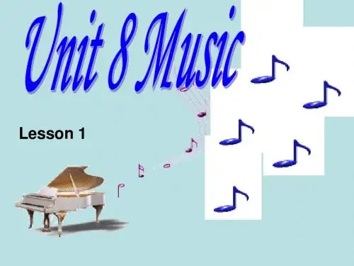 六年级下册英语教学课件Unit 8 Music Lesson 1 课件2 北师大版(三起)
