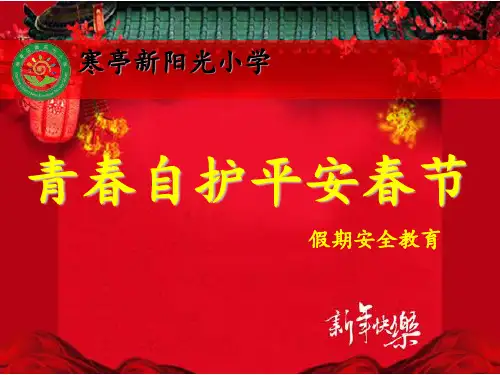 青春自护平安春节