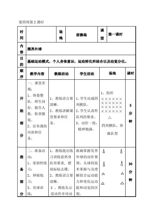 4足球掷界外球教案