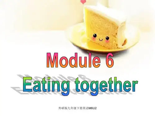 外研版九年级下册英语M6U2 ppt课件