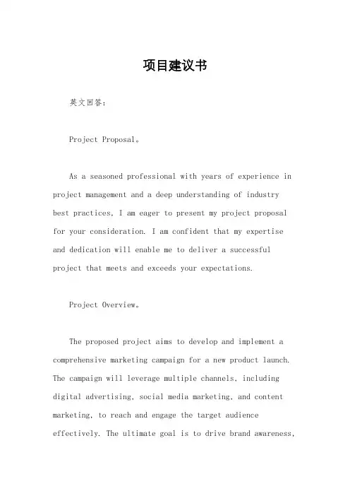 项目建议书