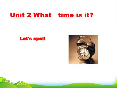 pep(人教)四年级英语下册Unit 2 A Let's spell 优质课件
