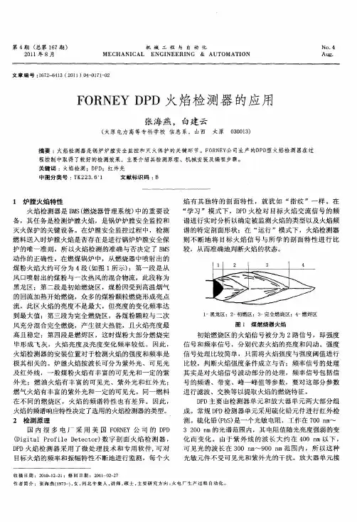 FORNEY DPD火焰检测器的应用