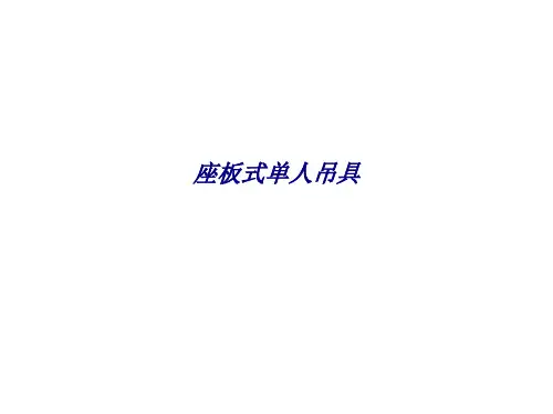 座板式单人吊具专题培训课件