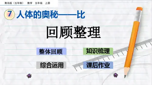 2023年青岛版(五年制)数学五年级上册7回顾整理优选课件