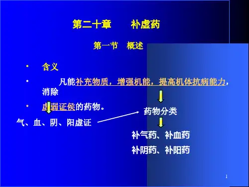 补虚药PowerPointP