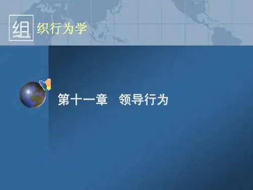 组织行为学-C11