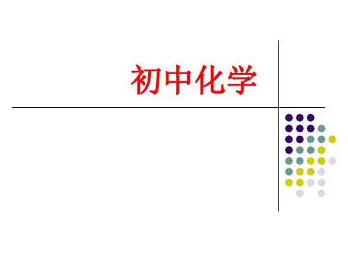 初中化学暑假预习讲义